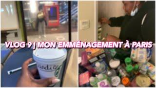 VLOG EMMÉNAGEMENT SUR PARIS AU CROUS | première course, installation, nettoyage, pleure.. 