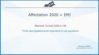 Affectation 2020 EMI - Les profs répondent à vos questions