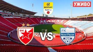 CRVENA ZVEZDA - NOVI PAZAR UŽIVO *Mozzart Bet Super liga Srbije*  #live