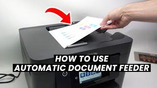 How to Use The Automatic Document Feeder on Epson WF-4820 & WF-4830