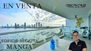 Venta Apartamento en Edificio Regatta Exclusivo sector de Manga en Cartagena con Vista a la Bahía