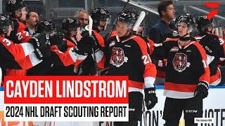 Cayden Lindstrom 2024 NHL Draft Scouting Report | Risk Versus Reward