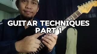 Guitar Techniques Part 1