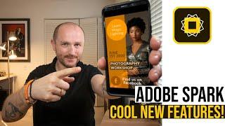 Adobe Spark NEW FEATURES to create video posts on social media!