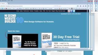 90 Second Website Builder - Version 10 - The Preview Feature