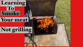 How to smoke your meat with a char griller off set smoker /smoking 101