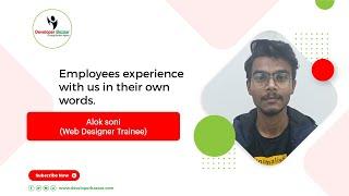 Alok Soni (Web Designer Trainee ) Review - Developer Bazaar Technologies