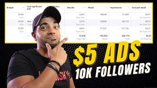 I Grew A Facebook Page From 0 To 10,556 Followers in 8 Days With $5 Ads