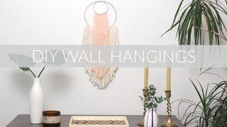 3 DIY WALL HANGINGS || Katie Bookser