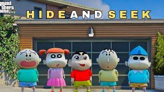 GTA 5 !! SHINCHAN AND FRANKLIN AND HIS FRIENDS PLAYING HIDE AND SEEK IN GTA 5