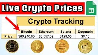 Get Live Crypto Prices in Google Sheets!