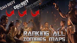 4 LADS RANK EVERY COD ZOMBIES MAP - World At War through Black Ops 3!!