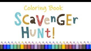 Coloring book Scavenger Hunt!- Original!