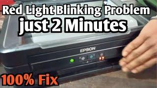 epson l380 Printer Red light blinking Problem Solution ||Epson Scanner jam problem kese thik kare