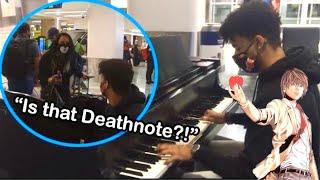 Playing DEATHNOTE in PUBLIC!