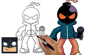 How To Draw Whitty  Friday Night Funkin || Step by Step Drawing Tutorial for Beginners