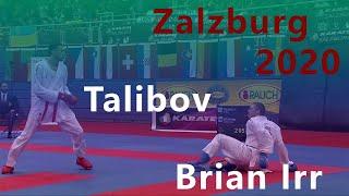 Karate 1. Premier League. Zalzburg 2020. Ryzvan Talibov - Brian Irr. Final. Kumite 84+ kg