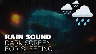 Dark screen Gentle Rain Sound - No Thunder No Ads For Deep Sleep - Soft rain sounds