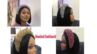 How to make beaded hair band yourself