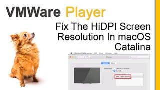 Fix The Automatic HiDPI Screen Resolution In macOS Catalina In VMWare Platform 2020
