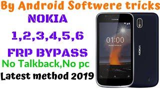 Nokia 1 TA 1066 frp bypass || Nokia 2 3 4 5 6 frp bypass Android 8.1.0 Without Talkback/Without pc