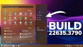 New Windows 11 Build 22635.3790 - New Start Menu, New Taskbar Settings,  New Open With Dialog (Beta)