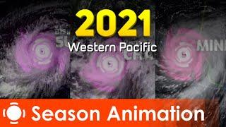 2021 Pacific Typhoon Season Animation