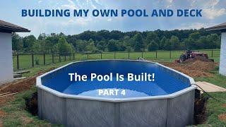 Building My Own 18x33 Above Ground Pool IN GROUND