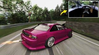 Nissan Silvia S14 Touge Drifting l (4K) Assetto Corsa Steering Wheel Gameplay