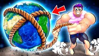 Can We PULL PLANETS In ROBLOX SUPER STRONG SIMULATOR!? (SECRETS REVEALED!)