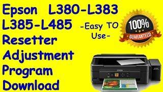 Epson L380 L383 L385 L485 Resetter Adjustment Program download