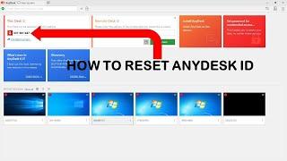 HOW TO RESET ANYDESK ID