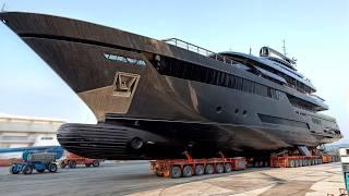 Billionaire private Giga Yachts production - Inside the world's most luxurious shipyards