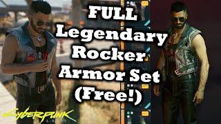 Cyberpunk 2077 FULL Legendary Rocker Armor Set (Free) | The Coolest Looking Set | All Locations