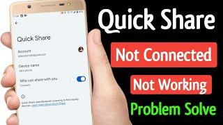 Quick share not working | Quick share not connecting | Quick share not showing