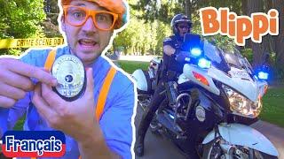 Blippi en français  - détective Blippi rejoint la police | Vidéos éducatives pour les enfants