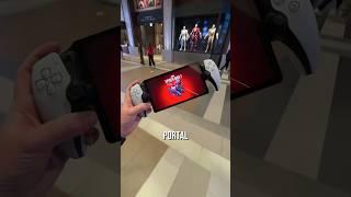 Using the PlayStation Portal in public...