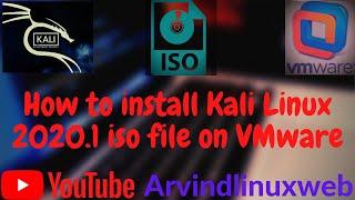 How to install Kali Linux 2020.1 .iso file on VMware