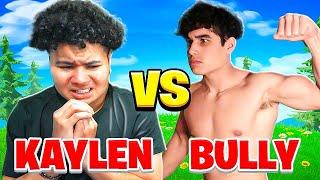 LITTLE BROTHER PLAYS DUOS WITH HIS HIGH SCHOOL BULLY!! OG FORTNITE