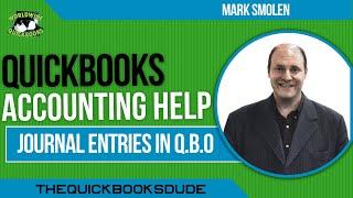 How To Make Journal Entries In QuickBooks Online