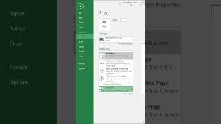 How to make Everything fit on one Page in Excel When exporting to PDF #excel #tutorials #export #ms