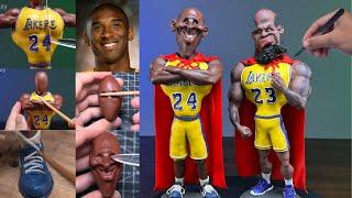 How to make a cartoon version out of clay｜Kobe Bryant｜LeBron James