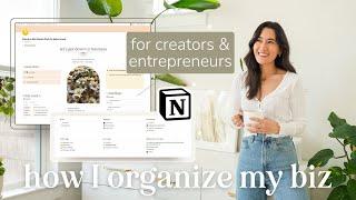 ‍ How I Organize My Business in Notion | productivity system, team workflow, & Notion AI