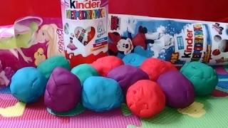 Many Play-Doh Surprise egg unwrapping with amazing toys