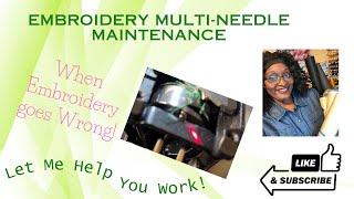Part 2: Maintenance Day: Keeping Your Multi Needle Embroidery Machine Happy! 