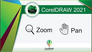 CorelDraw 2021 Zoom and Pan Hand tool tutorial how to use this