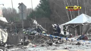 Wybuch na targowisku w Osinowie Dolnym [chojna24.pl]