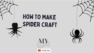 How To Make Spider Craft | How to make paper Spider | spider for Halloween | Diy paper spider