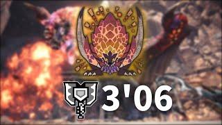 【MHW:I PC】紅蓮滾るバゼルギウス チャージアックス ソロ 3'06 【燻火堆然】【モンハンワールドアイスボーン】