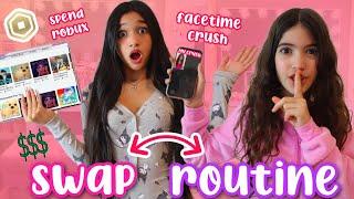 SWAPPING MORNING ROUTINE WITH MY SISTER!***GONE WRONG